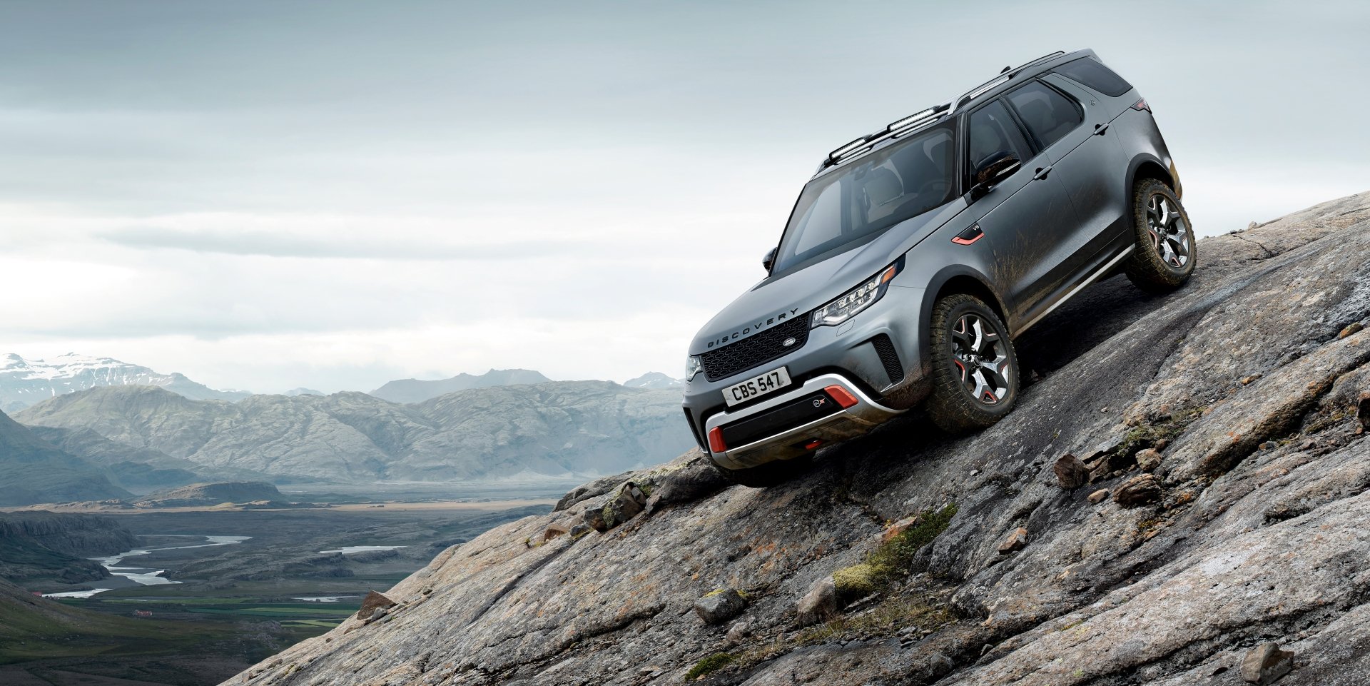 Download Silver Car SUV Car Land Rover Vehicle Land Rover Discovery Sport HD Wallpaper