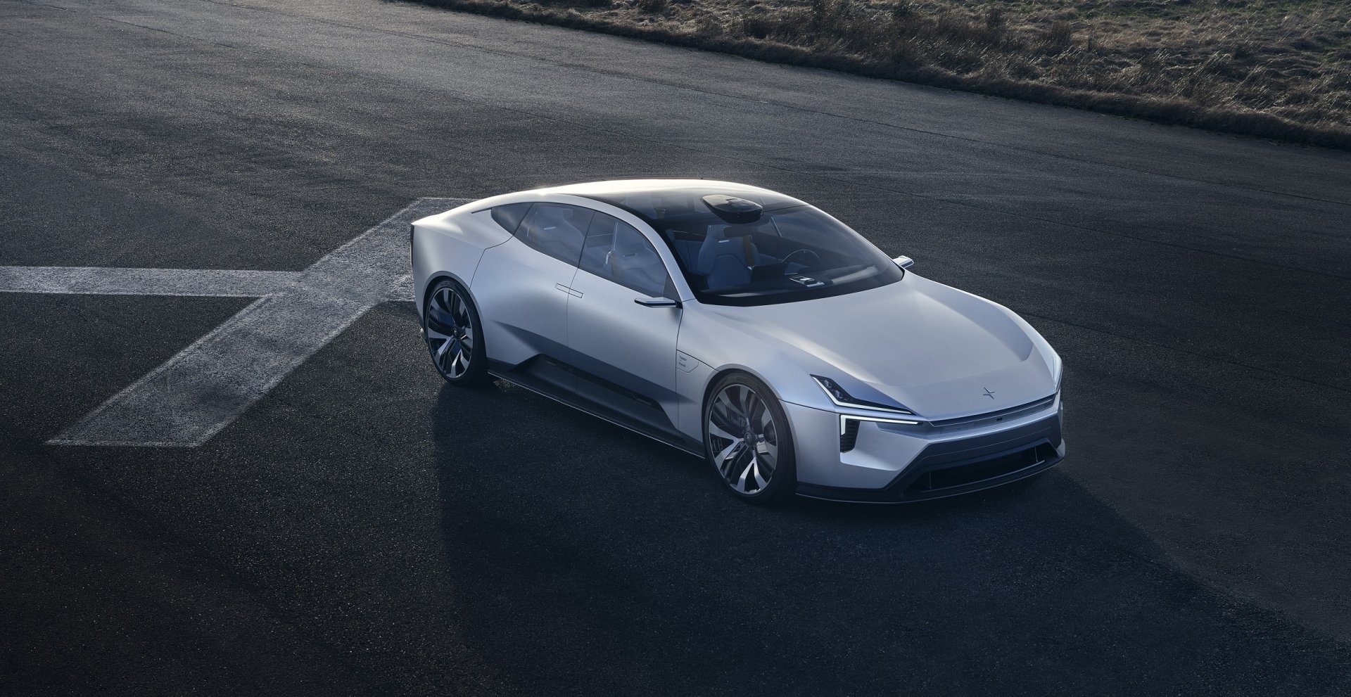 Download Silver Car Concept Car Electric Car Car Polestar Vehicle Polestar Precept Concept HD Wallpaper