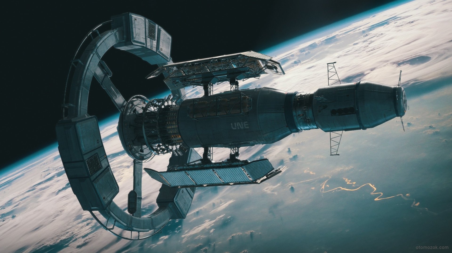Download Orbit Space Sci Fi Space Station HD Wallpaper by Artur Gurin
