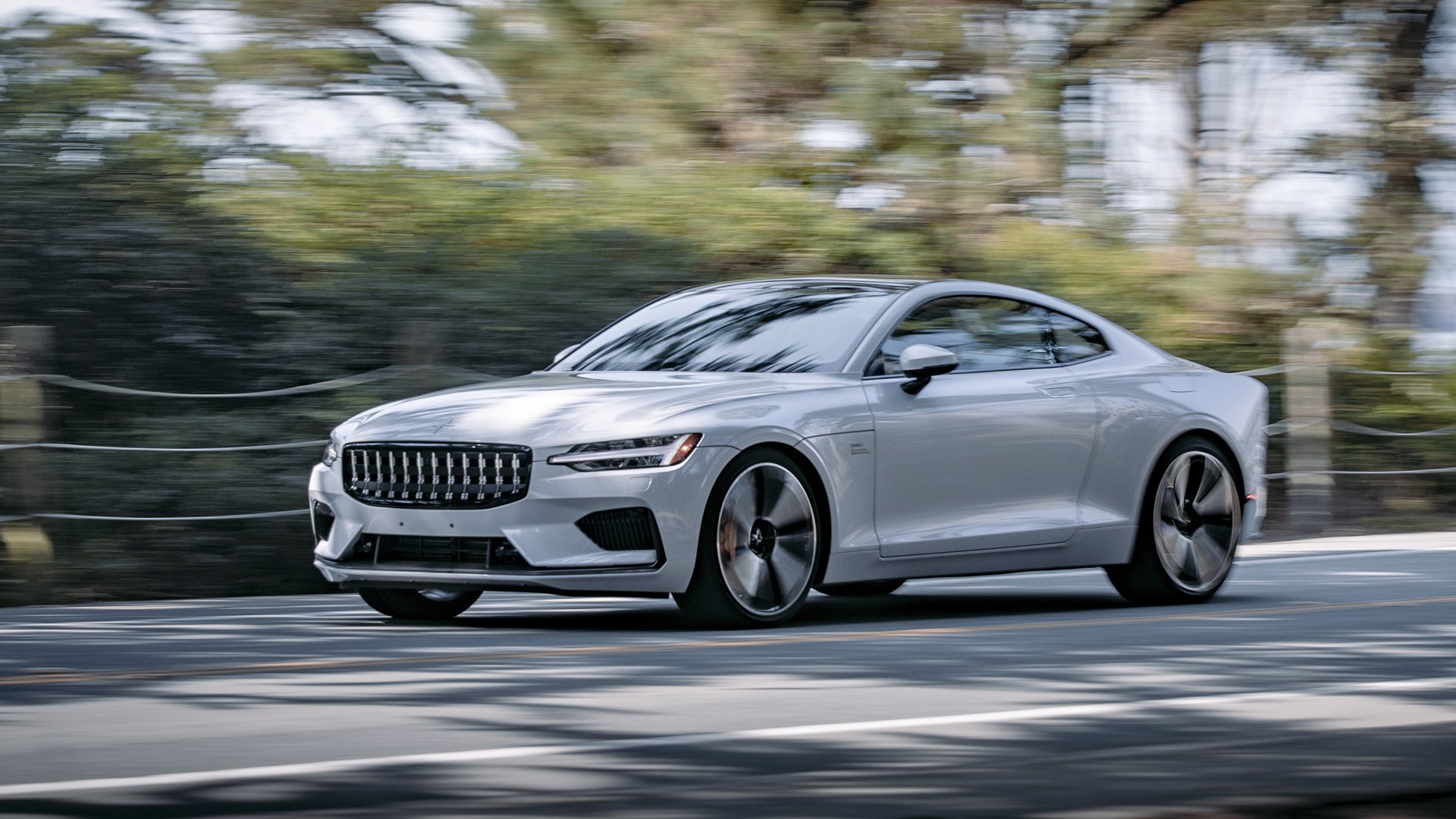 Download Silver Car Electric Car Car Vehicle Polestar 1 HD Wallpaper