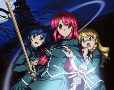 Tiana (Kaze No Stigma) Nanase Kudō Yukari Shinomiya Ayano Kannagi Anime Kaze No Stigma HD Desktop Wallpaper | Background Image