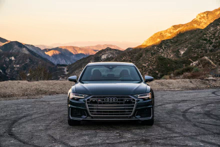 black car car Audi vehicle Audi S6 HD Desktop Wallpaper | Background Image