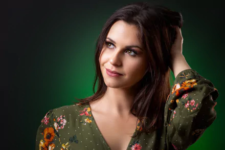 hazel eyes brunette woman model HD Desktop Wallpaper | Background Image