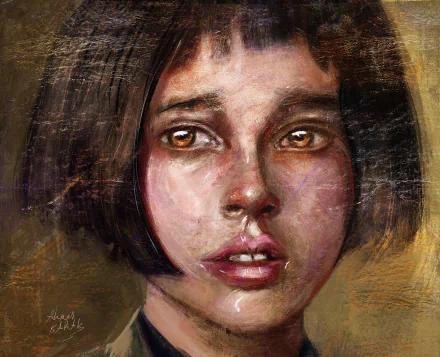 Mathilda (Leon: The Professional) face movie Leon: The Professional HD Desktop Wallpaper | Background Image