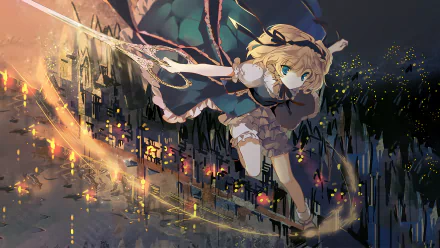 Alice In Wonderland Alice Margatroid Anime Touhou HD Desktop Wallpaper | Background Image