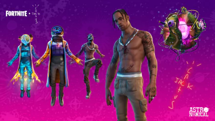 Travis Scott video game Fortnite HD Desktop Wallpaper | Background Image