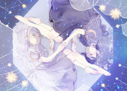 Anime girl anime girl HD Desktop Wallpaper | Background Image