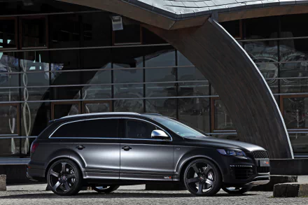 SUV black car car Audi vehicle Audi Q7 HD Desktop Wallpaper | Background Image