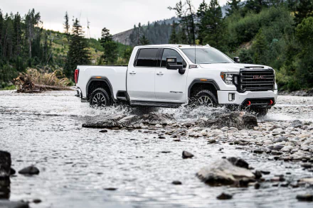 white car car GMC vehicle GMC Sierra Denali HD Desktop Wallpaper | Background Image