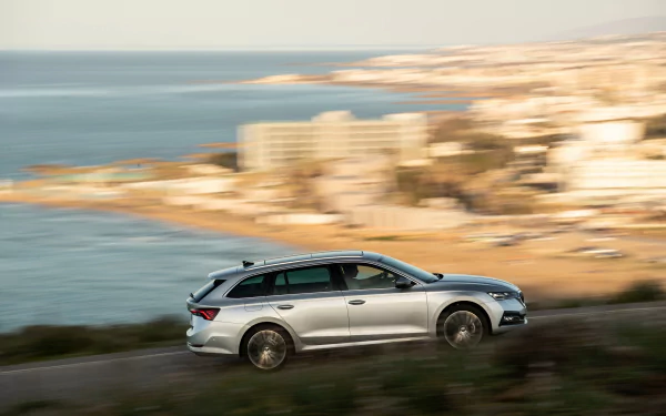 silver car car Skoda vehicle Skoda Octavia Combi HD Desktop Wallpaper | Background Image