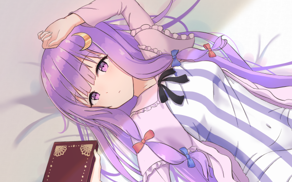 Anime Touhou Patchouli Knowledge HD Wallpaper | Background Image