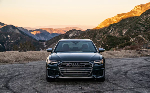 black car car Audi vehicle Audi S6 HD Desktop Wallpaper | Background Image