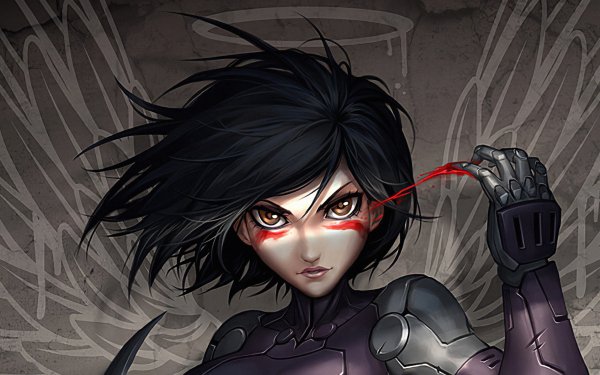 Movie Alita: Battle Angel Alita Black Hair Cyborg HD Wallpaper | Background Image