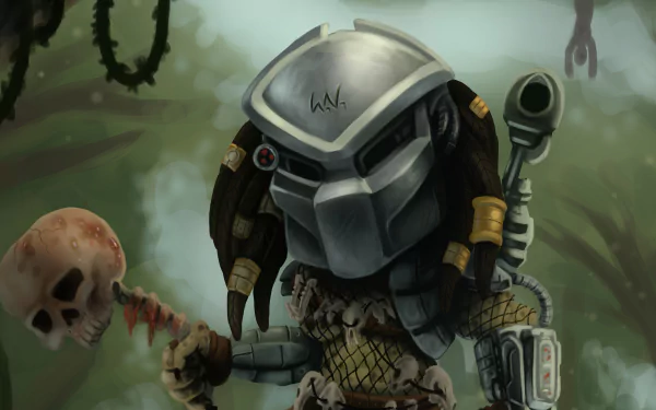 chibi Sci Fi Predator HD Desktop Wallpaper | Background Image