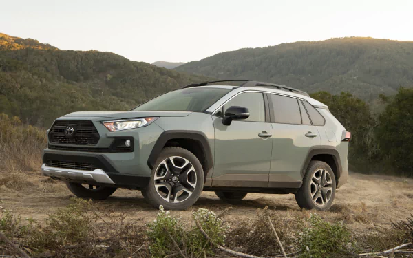 compact car SUV car Toyota vehicle Toyota RAV4 Adventure HD Desktop Wallpaper | Background Image