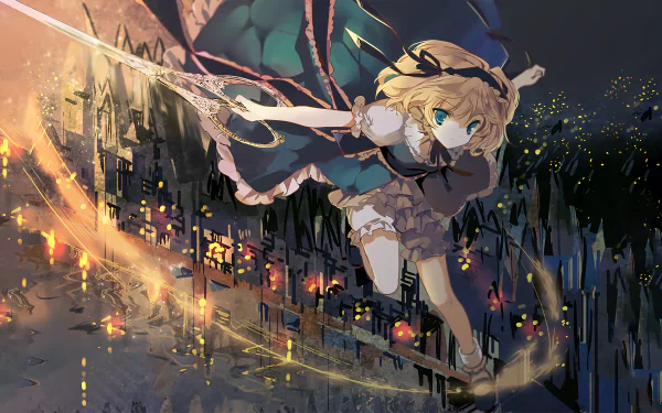 Alice In Wonderland Alice Margatroid Anime Touhou HD Desktop Wallpaper | Background Image