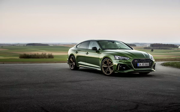 green car car Audi Audi RS5 Sportback vehicle Audi RS5 HD Desktop Wallpaper | Background Image