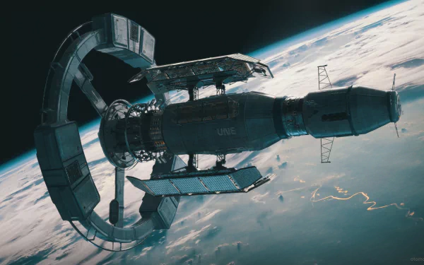 orbit space Sci Fi space station HD Desktop Wallpaper | Background Image