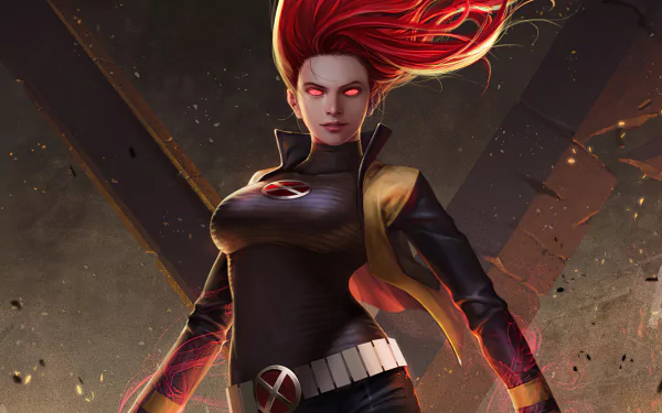 Jean Grey X-Men red hair Phoenix (Marvel Comics) Comic HD Desktop Wallpaper | Background Image