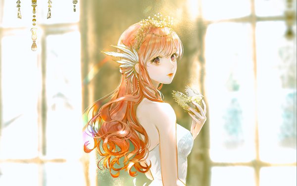 Anime Original White Dress HD Wallpaper | Background Image