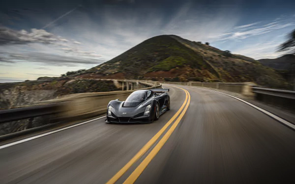 black car supercar car vehicle Czinger 21C HD Desktop Wallpaper | Background Image