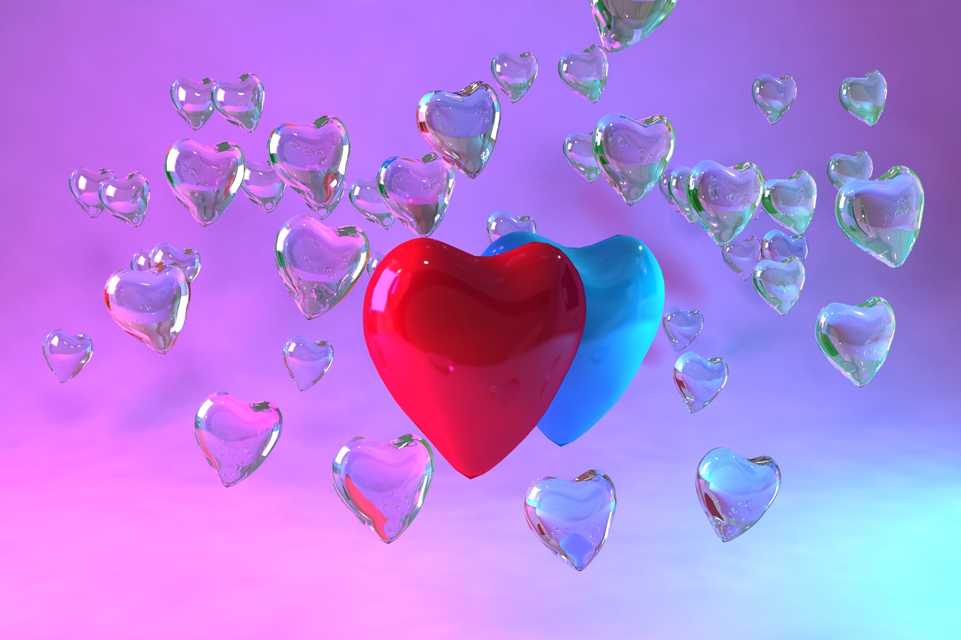 Download Heart Shaped Balloon Artistic Heart Hd Wallpaper 6299