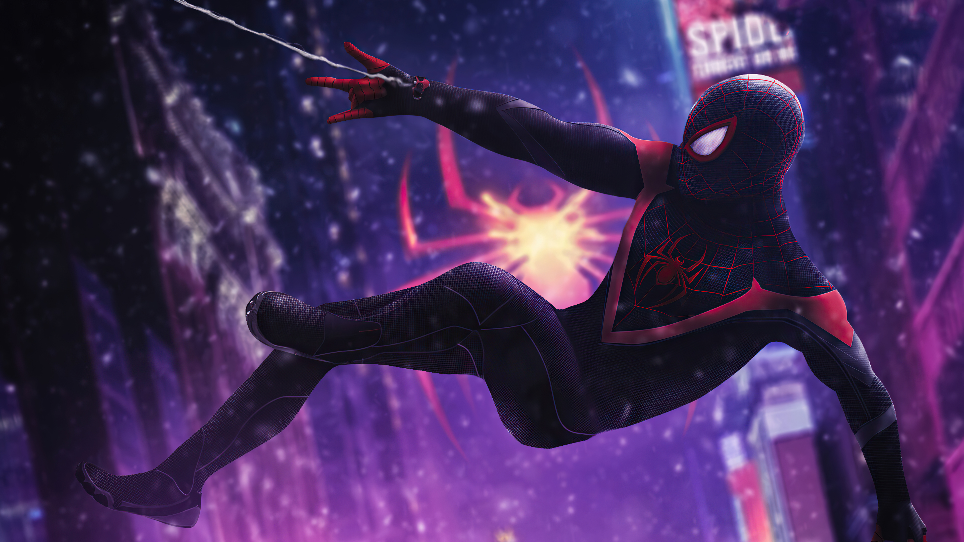 Spider-Man: Into The Spider-Verse 4k Ultra HD Wallpaper by Kunal Chopra