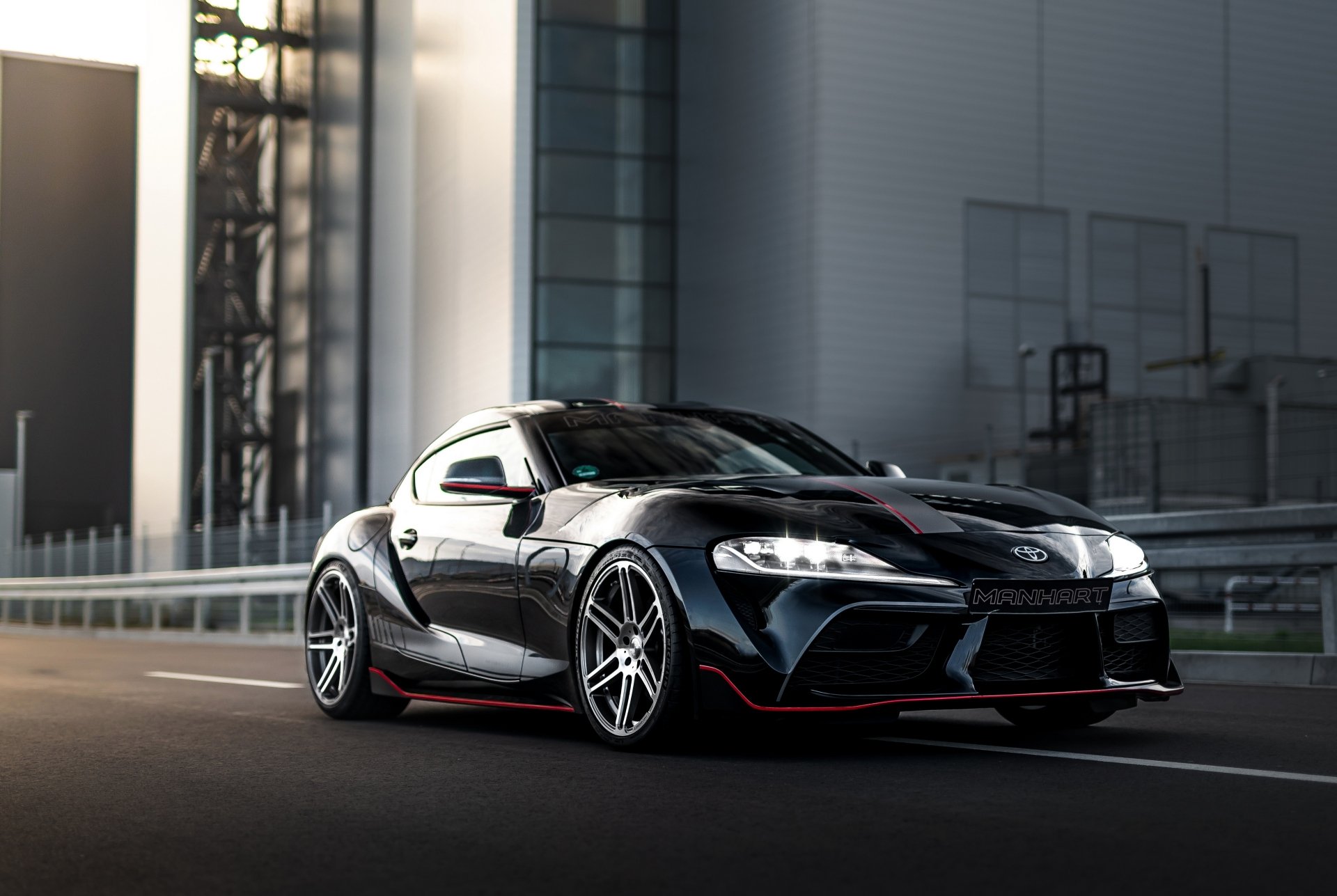 Download Black Car Car Toyota Vehicle Toyota GR Supra 4k Ultra HD Wallpaper