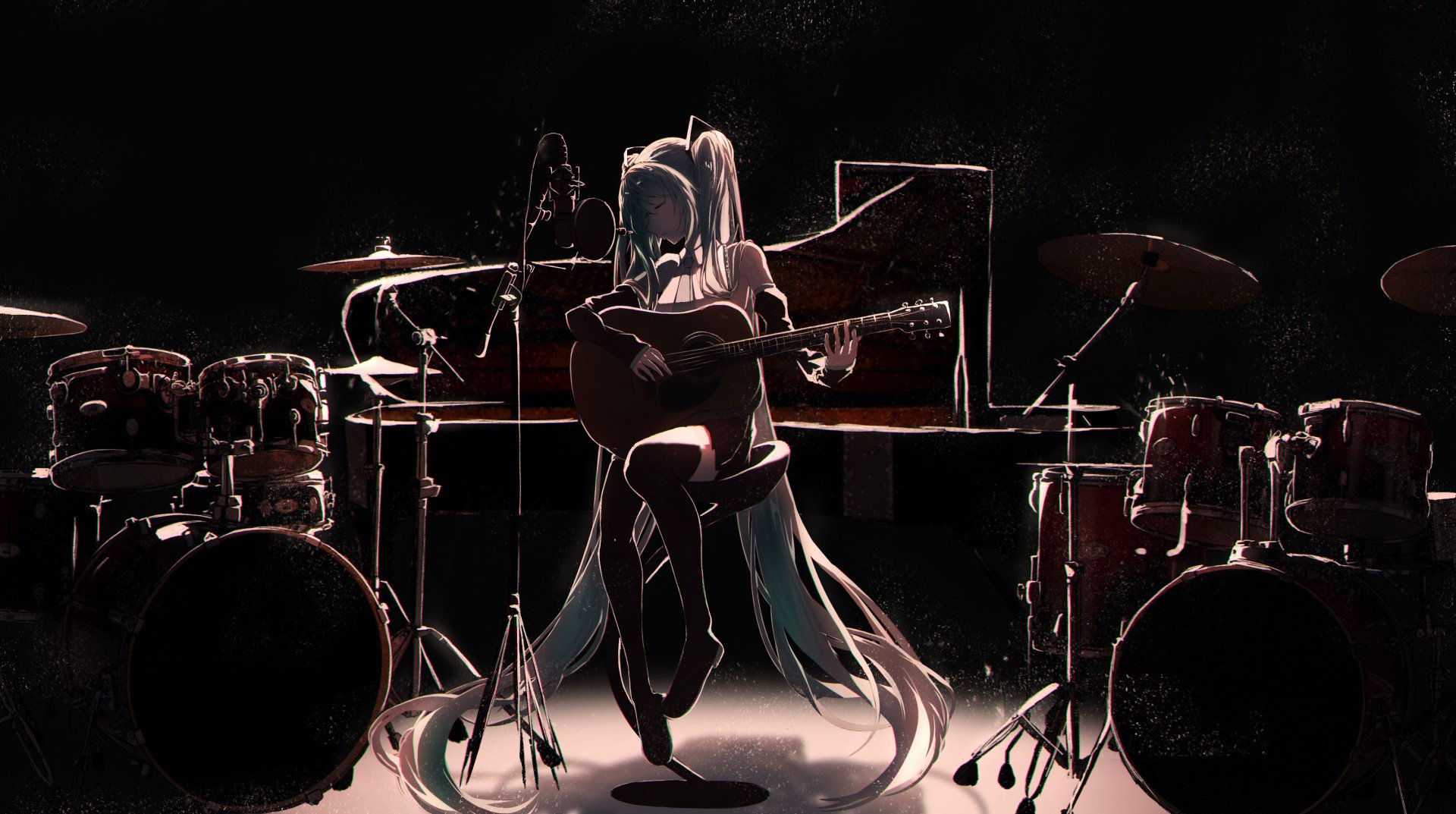 Download Hatsune Miku Anime Vocaloid HD Wallpaper by Re:Rin