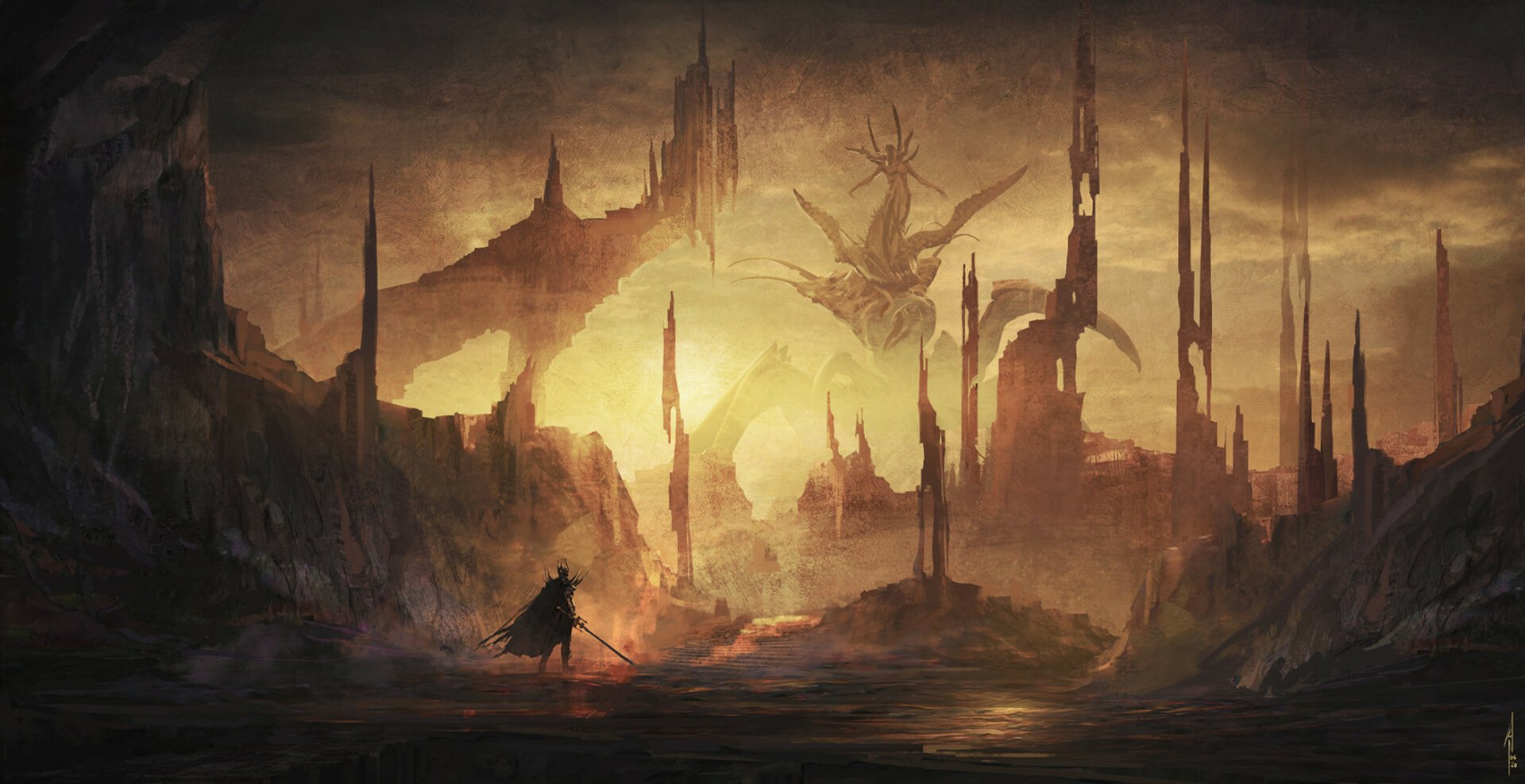 Download Fantasy Knight HD Wallpaper by Nino Is