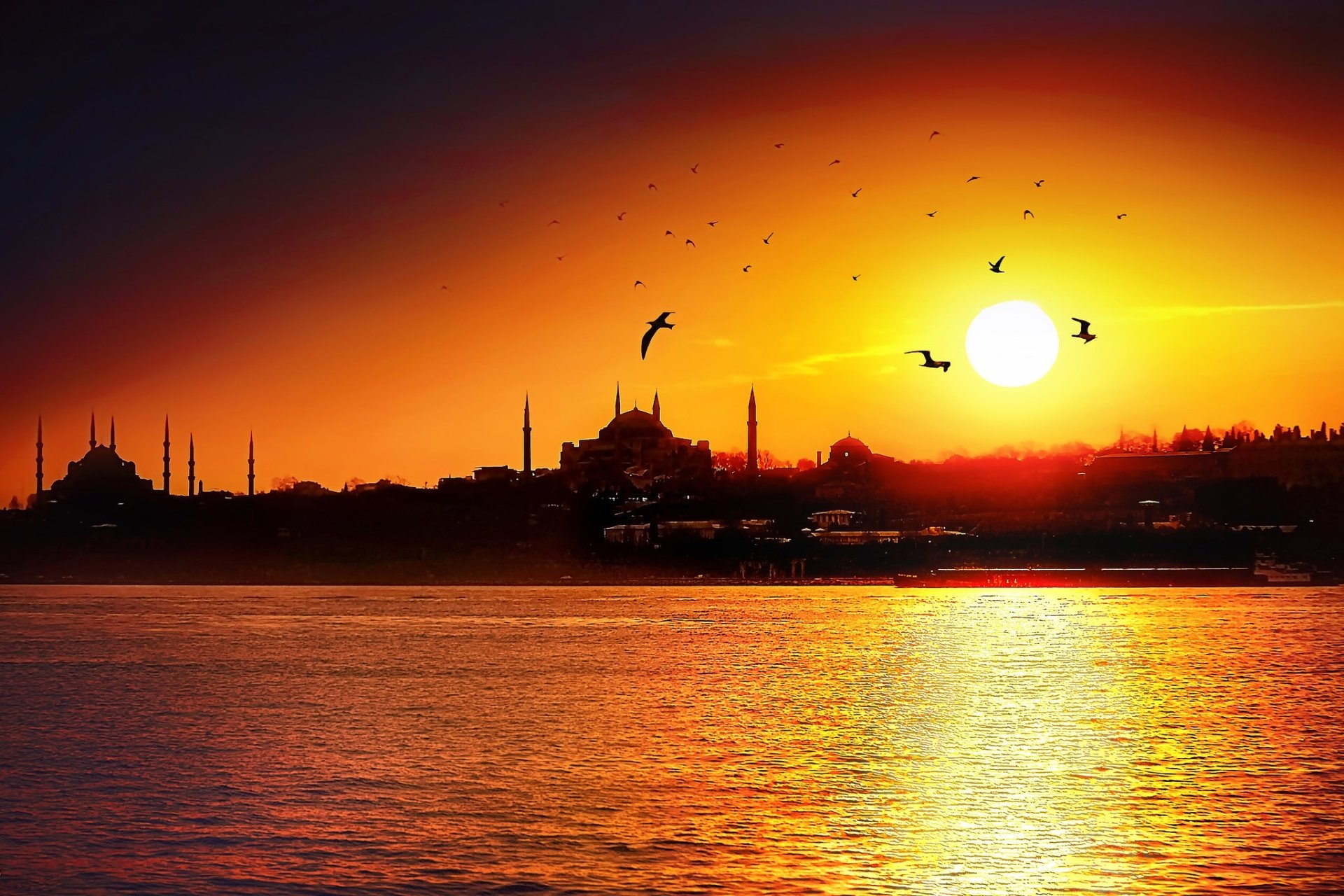 Download Bosphorus Istanbul Religious Mosque Turkey (Country) HD Wallpaper