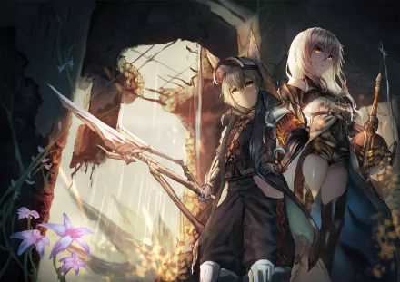 Skadi (Arknights) Grani (Arknights) video game Arknights HD Desktop Wallpaper | Background Image