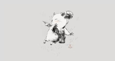 Moogle (Final Fantasy) video game Final Fantasy VI HD Desktop Wallpaper | Background Image