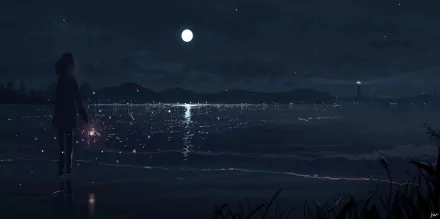 Anime night anime night HD Desktop Wallpaper | Background Image