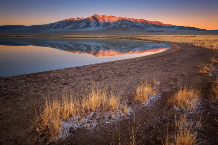 Mongolia lake nature coastline HD Desktop Wallpaper | Background Image