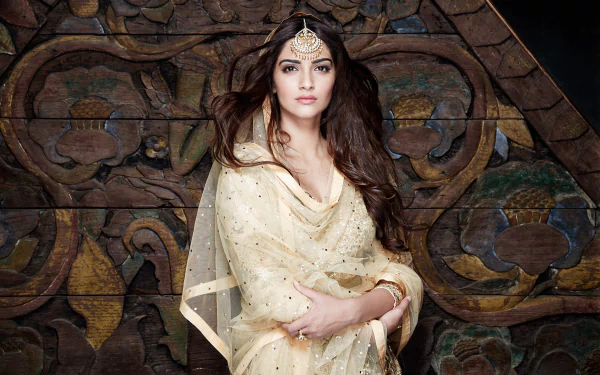 brown eyes brunette Bollywood actress Indian Celebrity Sonam Kapoor HD Desktop Wallpaper | Background Image