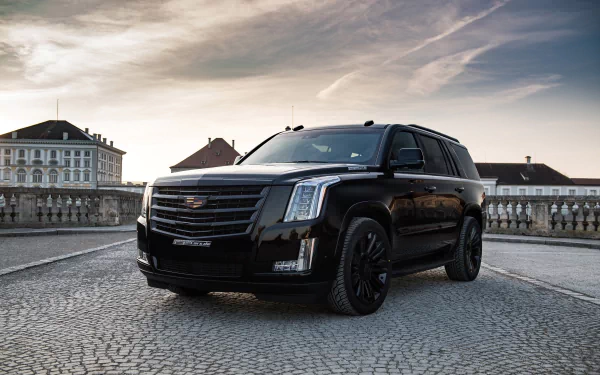 black car SUV car Cadillac vehicle Cadillac Escalade HD Desktop Wallpaper | Background Image
