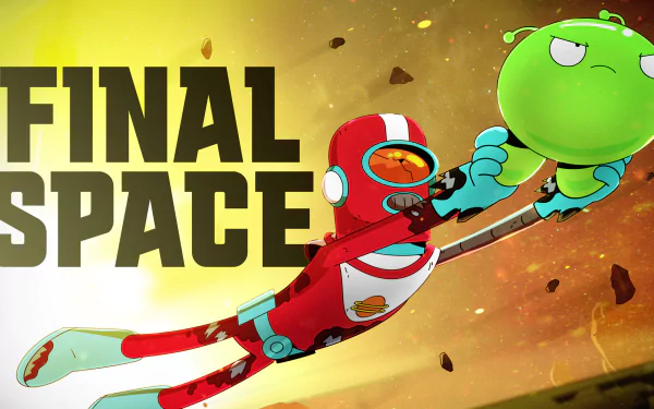 alien flying logo Mooncake (Final Space) Gary Goodspeed TV Show Final Space HD Desktop Wallpaper | Background Image