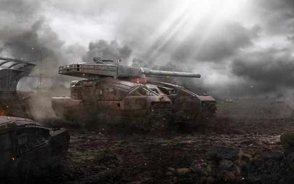 futuristic mud tank Sci Fi vehicle HD Desktop Wallpaper | Background Image