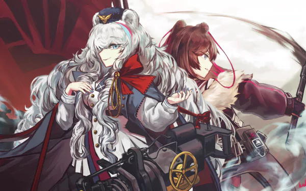 long hair white hair brown hair Zima (Arknights) Rosa (Arknights) video game Arknights HD Desktop Wallpaper | Background Image