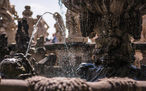 man made fountain HD Desktop Wallpaper | Background Image