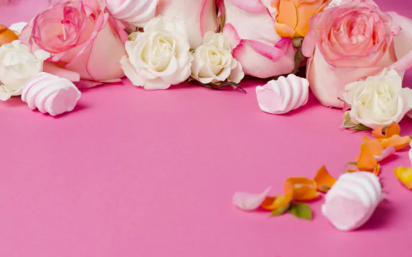 rose food marshmallow HD Desktop Wallpaper | Background Image