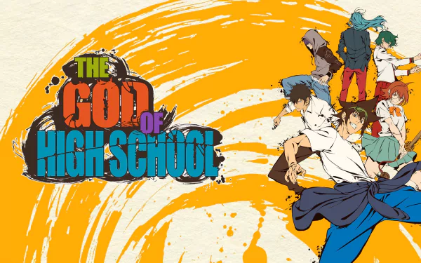 Jeon JuGok Jegal Taek Park Ilpyo Yu Mira Han Daewi Jin Mori Anime The God of High School HD Desktop Wallpaper | Background Image