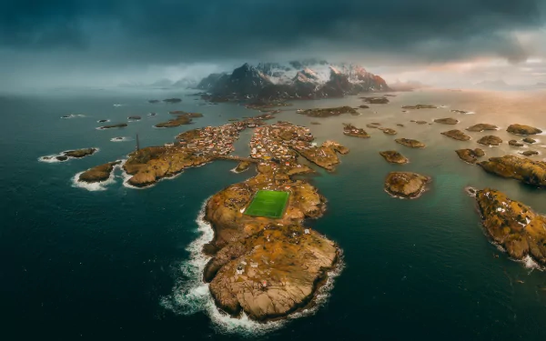 Henningsvær Lofoten Norway photography HD Desktop Wallpaper | Background Image