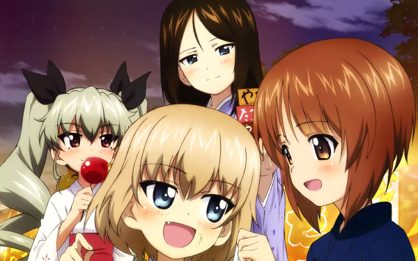 Miho Nishizumi Katyusha (Girls und Panzer) Nonna (Girls und Panzer) Anchovy (Girls und Panzer) HD Desktop Wallpaper | Background Image