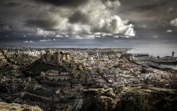 Man Made City Cities Almeria Spain HD Wallpaper | Background Image