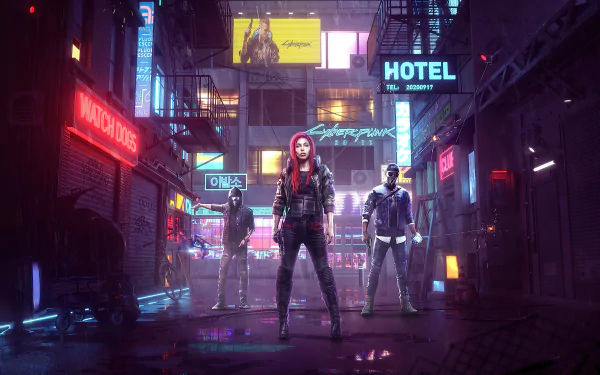 futuristic video game Cyberpunk 2077 Futuristic Gaming HD Desktop Wallpaper | Background Image
