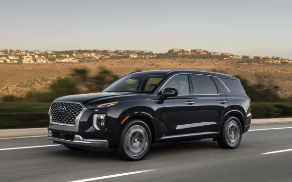 SUV black car car Hyundai vehicle Hyundai Palisade HD Desktop Wallpaper | Background Image