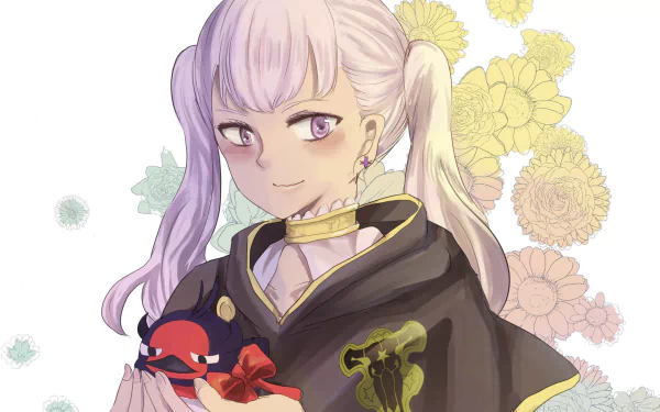 white hair pink eyes Noelle Silva Anime Black Clover HD Desktop Wallpaper | Background Image
