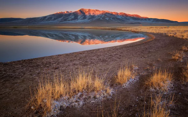 Mongolia lake nature coastline HD Desktop Wallpaper | Background Image